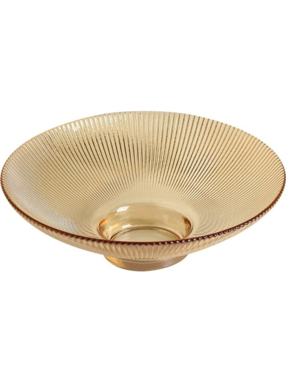 Clear Glass Pedestal Bowl - Decorative Round Serving Dish for Fruit, Snacks